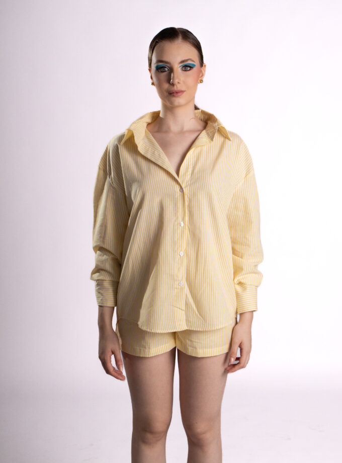 Camisa Oversized Ritmo Amarela