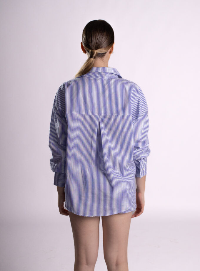 Camisa Oversized Ritmo Azul